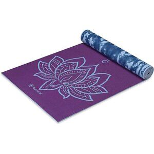 Yoga Mat - Premium 6mm Print Reversible Extra Thick Non Slip Exercise & Fitness